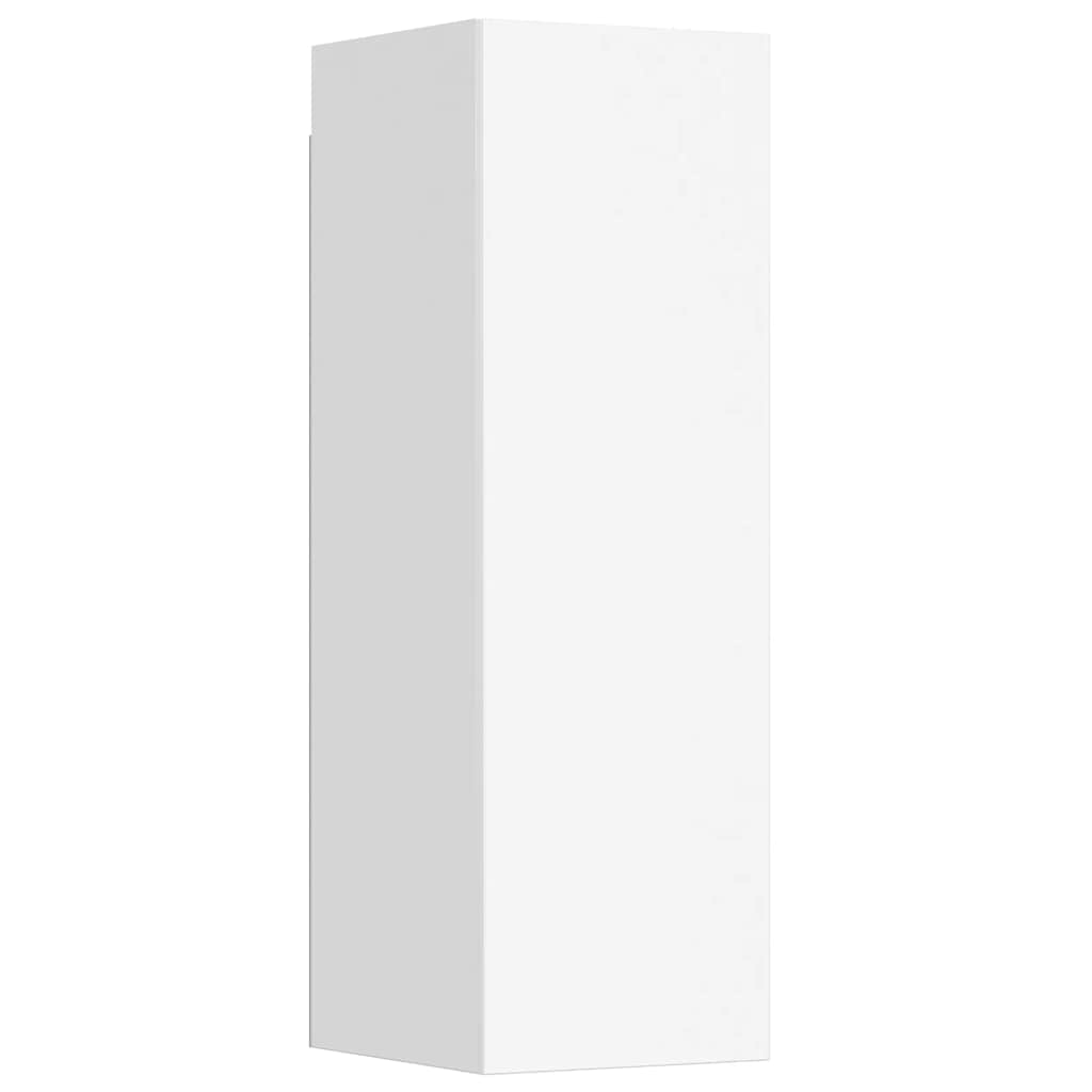 vidaXL 3 Piece TV Cabinet Set White Engineered Wood