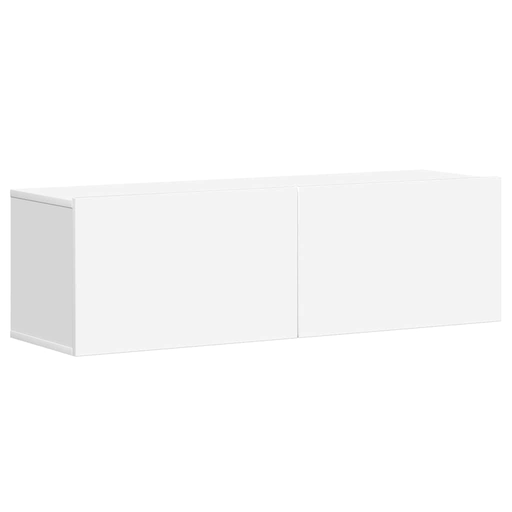 vidaXL 3 Piece TV Cabinet Set White Engineered Wood