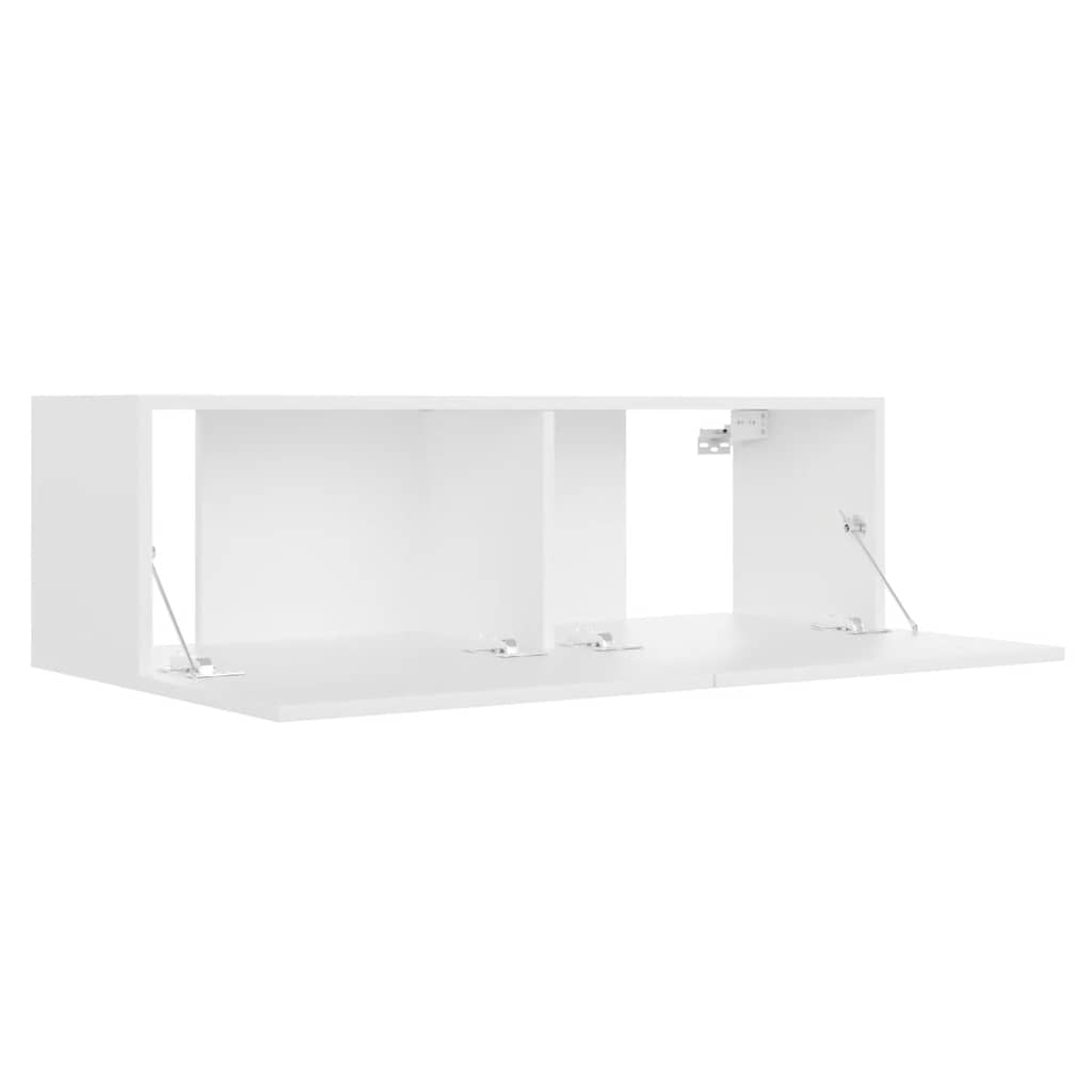 vidaXL 3 Piece TV Cabinet Set White Engineered Wood