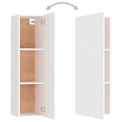 vidaXL 3 Piece TV Cabinet Set White Engineered Wood