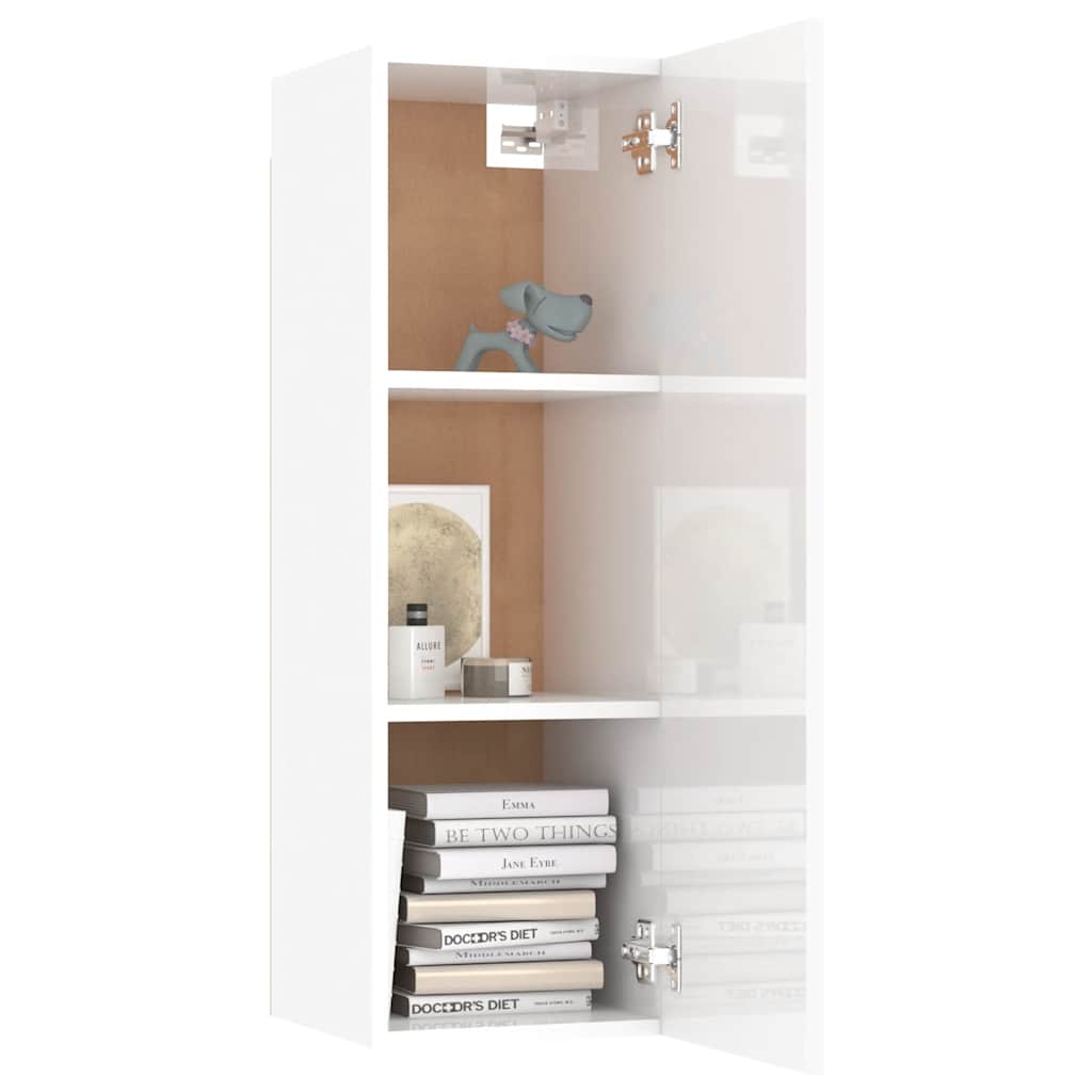 vidaXL 10 Piece TV Cabinet Set White Engineered Wood