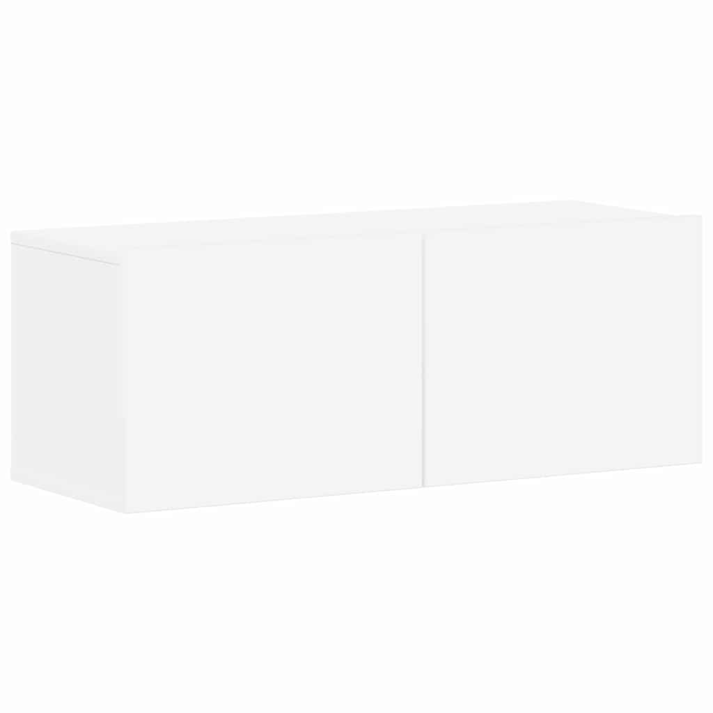 vidaXL 4 Piece TV Cabinet Set White Engineered Wood