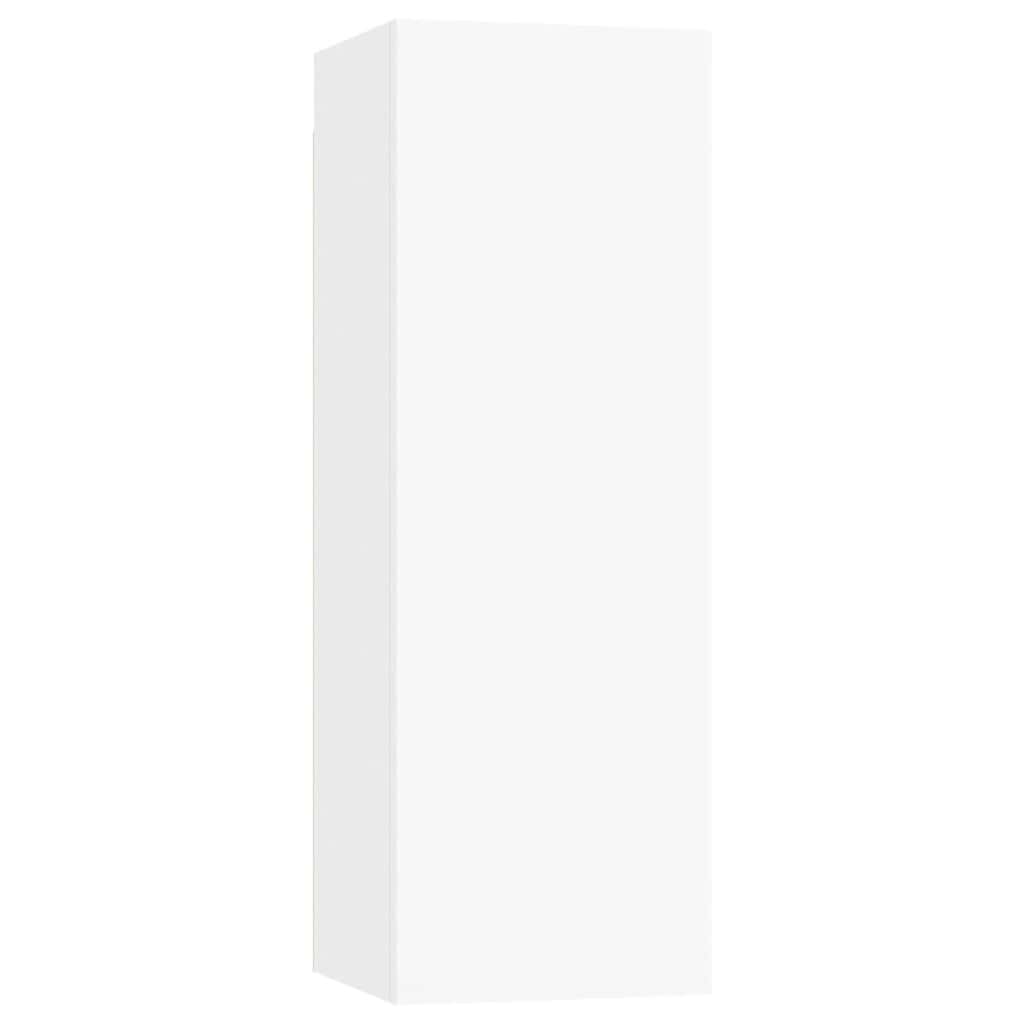 vidaXL 8 Piece TV Cabinet Set White Engineered Wood