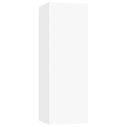 vidaXL 8 Piece TV Cabinet Set White Engineered Wood
