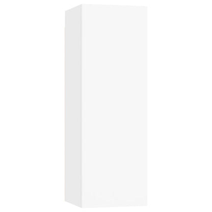 vidaXL 4 Piece TV Cabinet Set White Engineered Wood