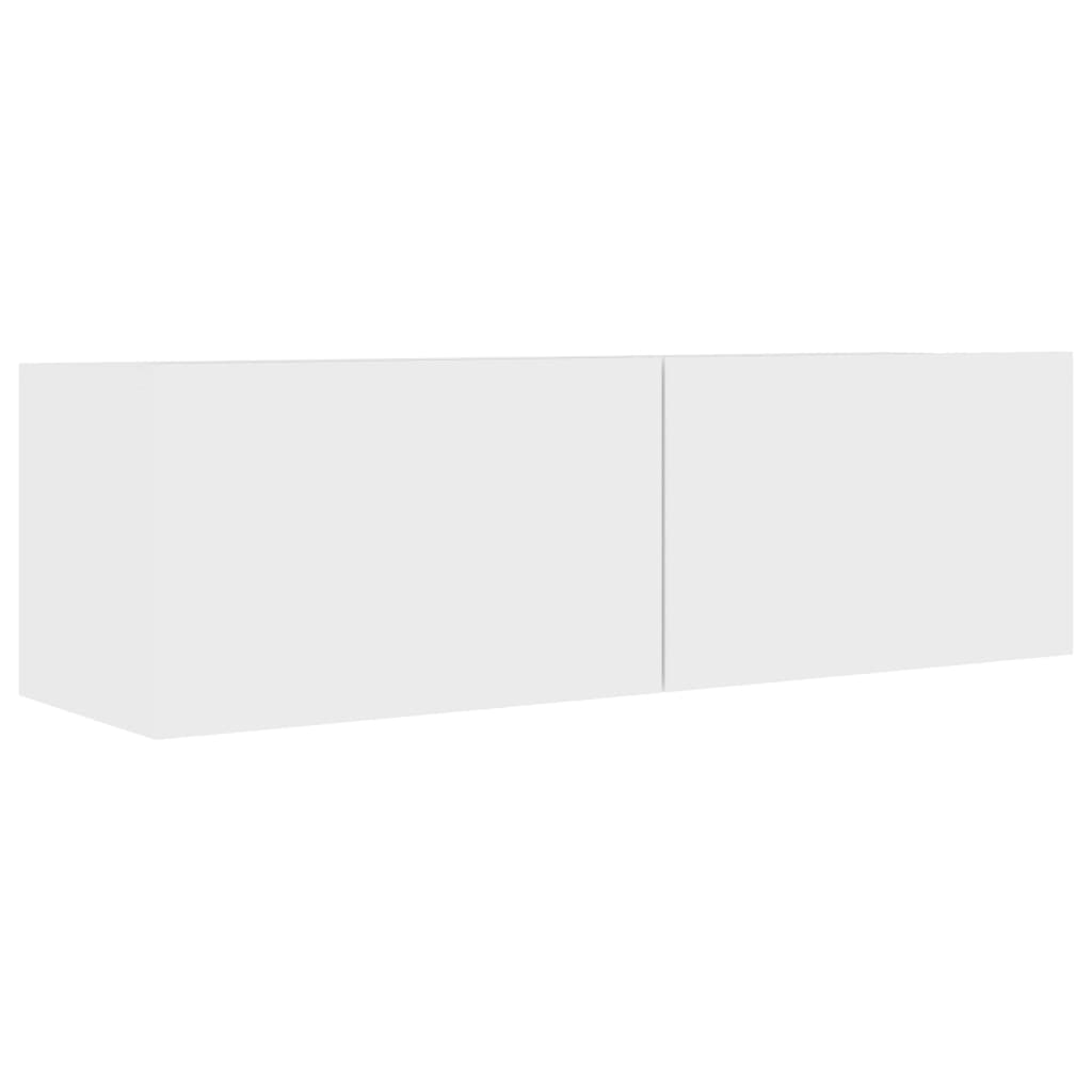 3078703 vidaXL 3 Piece TV Cabinet Set White Engineered Wood (801481+801481x2)