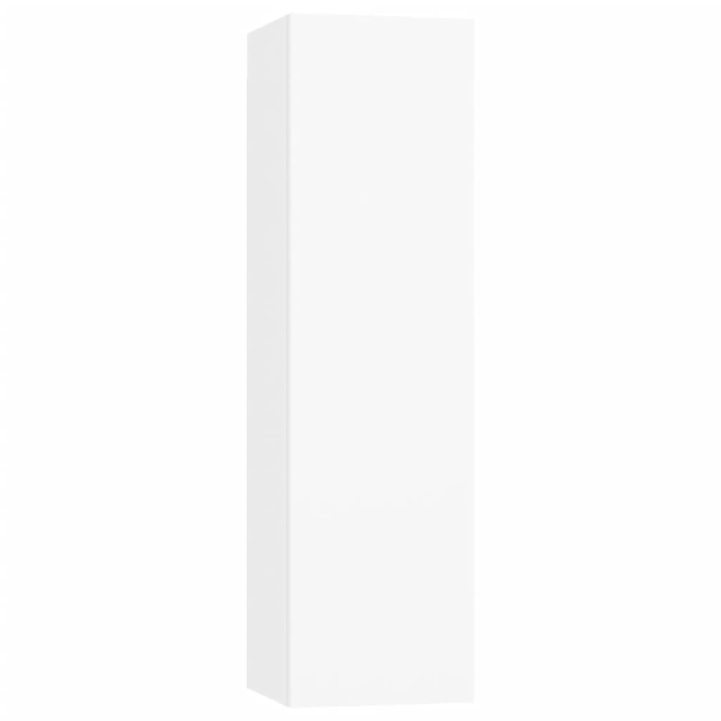 vidaXL 7 Piece TV Cabinet Set White Engineered Wood