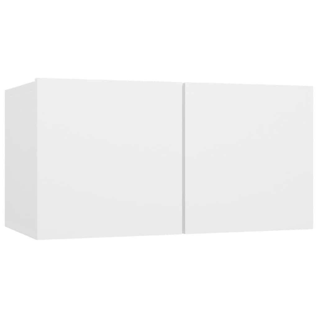 vidaXL 7 Piece TV Cabinet Set White Engineered Wood