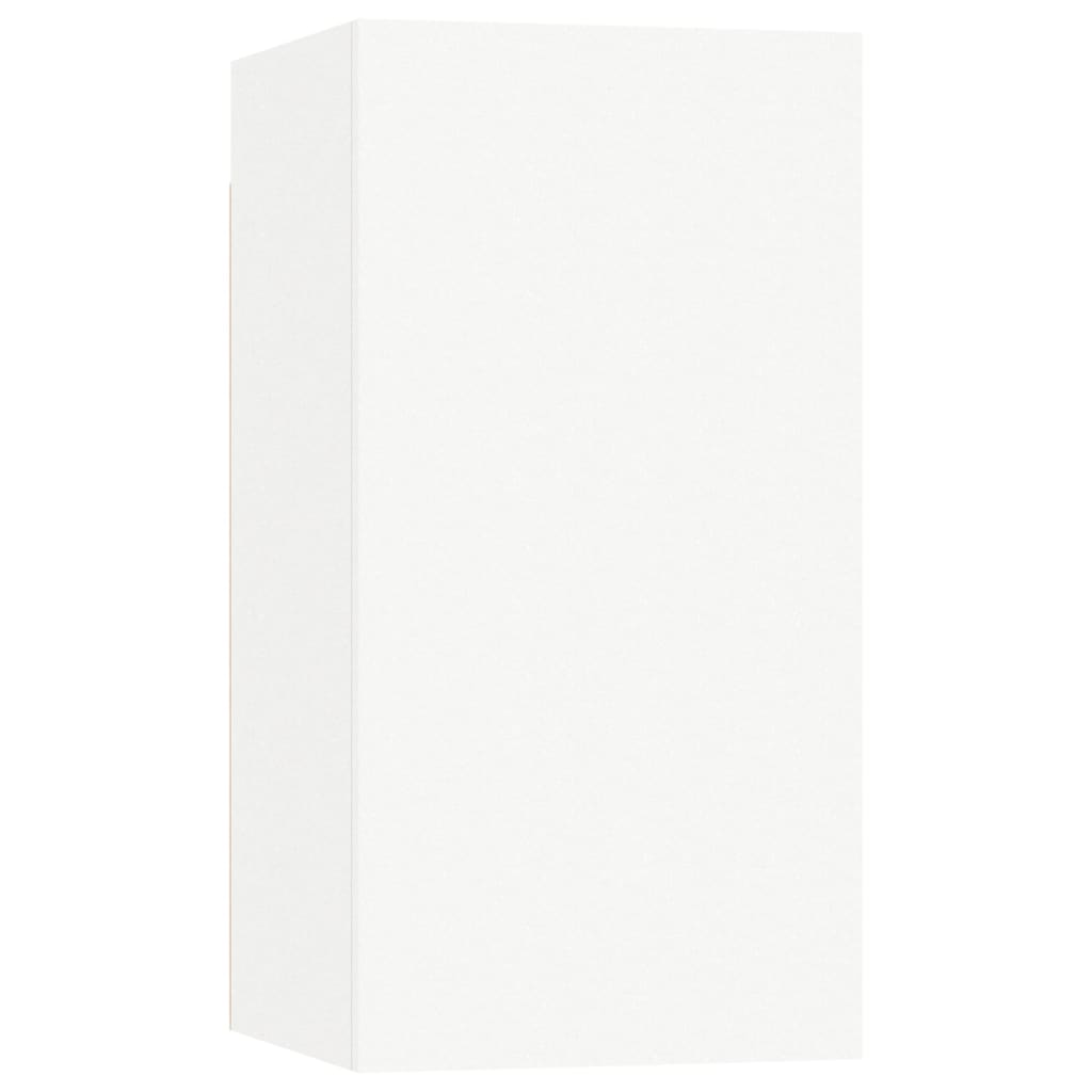 vidaXL 6 Piece TV Cabinet Set White Engineered Wood