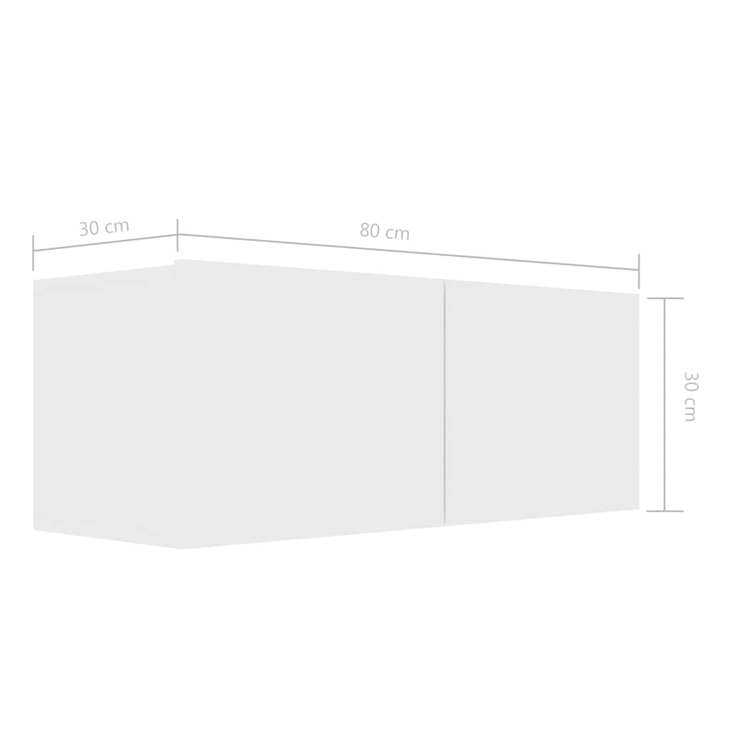 vidaXL TV Cabinet Set | White | Engineered wood | Standard | TV Cabinet Set