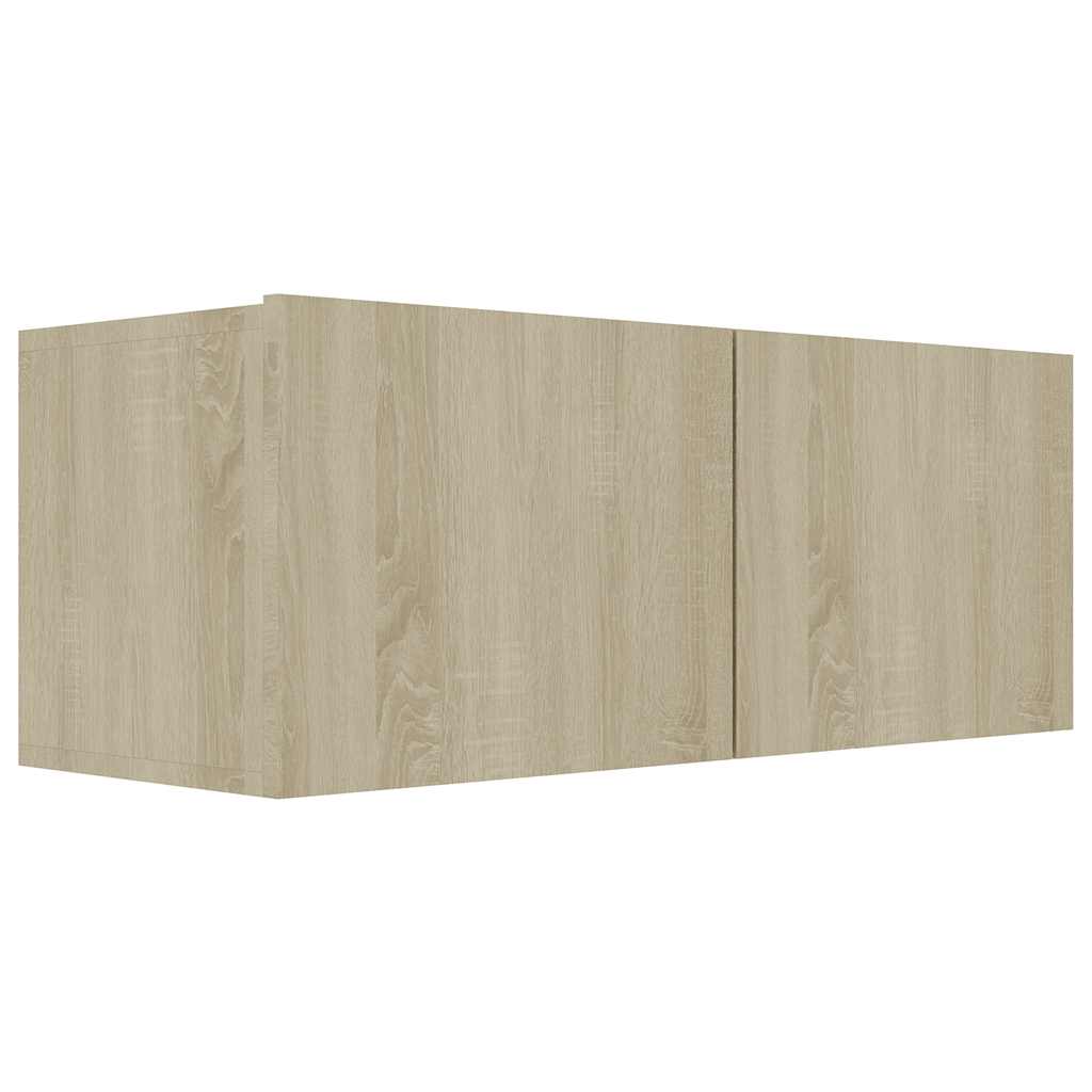 vidaXL 4 Piece TV Cabinet Set Sonoma Oak Engineered Wood