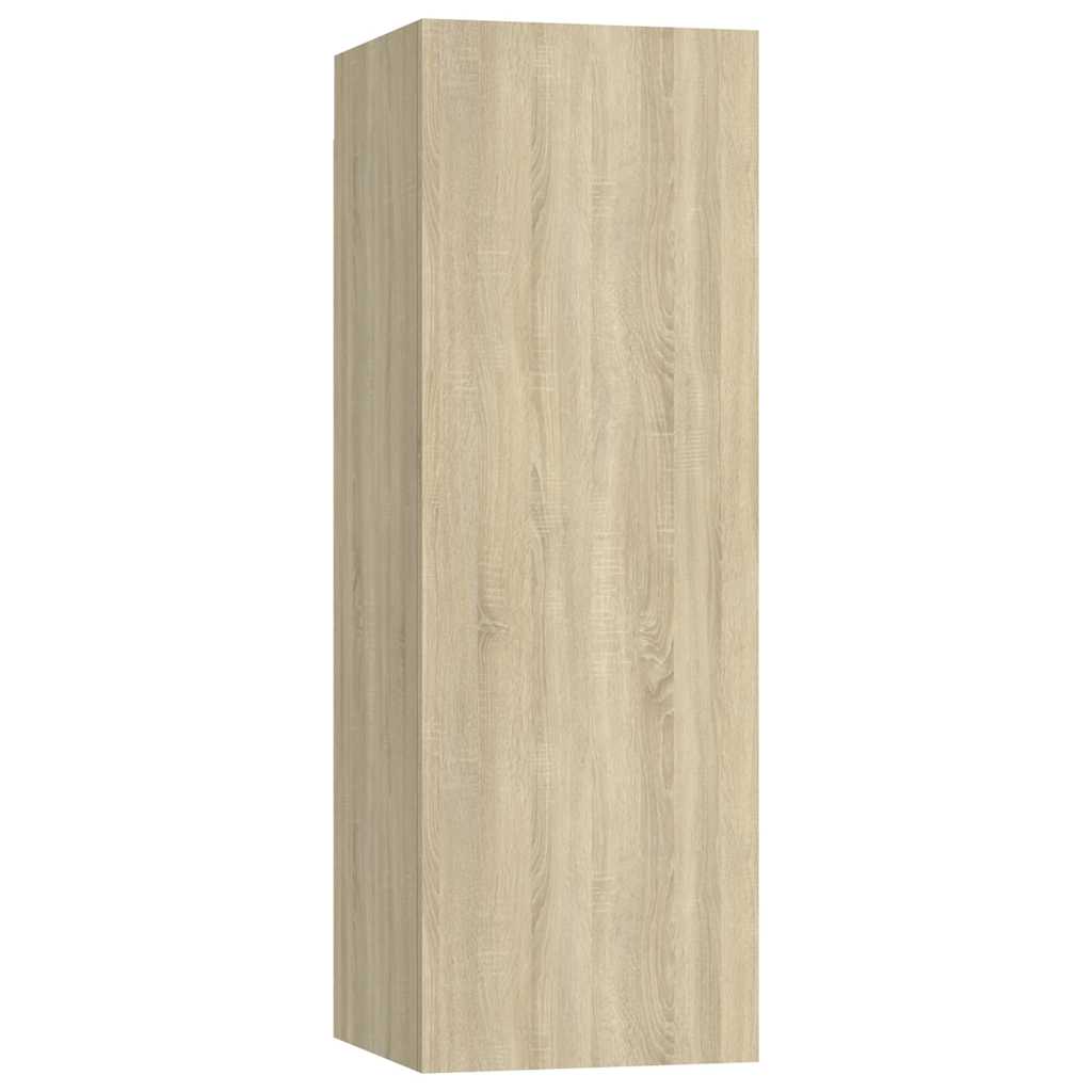 vidaXL 4 Piece TV Cabinet Set Sonoma Oak Engineered Wood