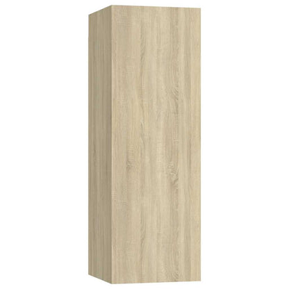 vidaXL 4 Piece TV Cabinet Set Sonoma Oak Engineered Wood