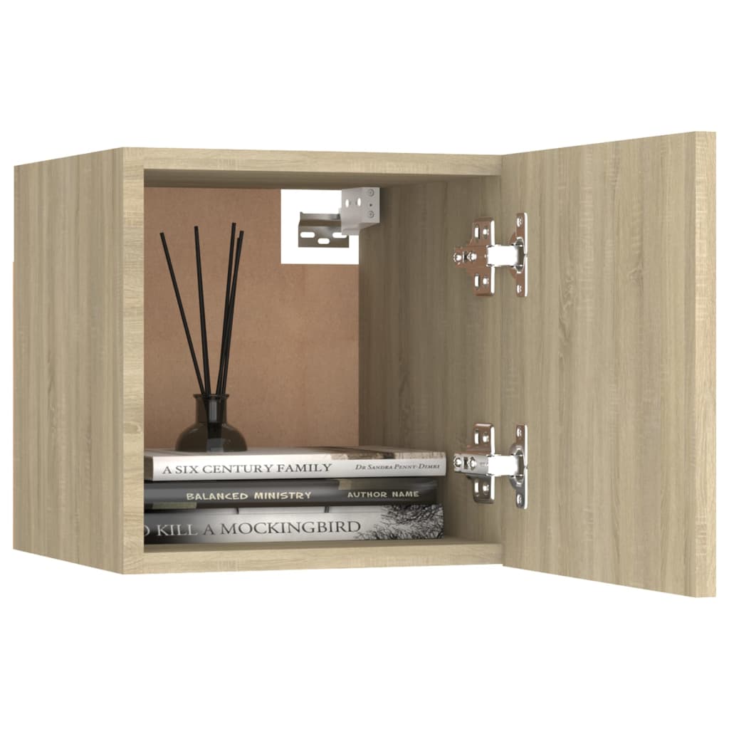 vidaXL 8 Piece TV Cabinet Set Sonoma Oak Engineered Wood