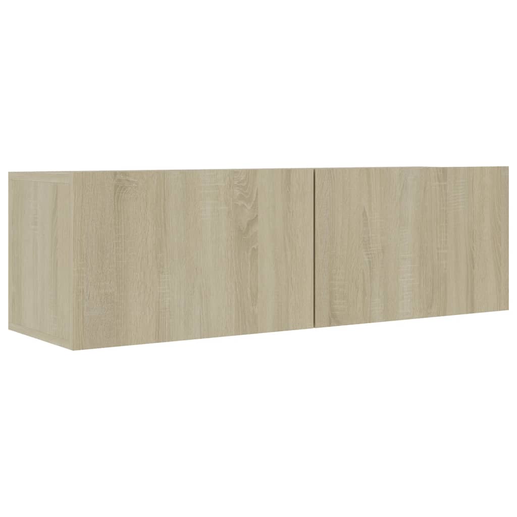 vidaXL 8 Piece TV Cabinet Set Sonoma Oak Engineered Wood