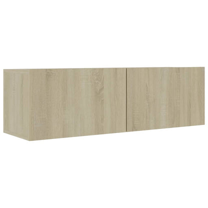 vidaXL 8 Piece TV Cabinet Set Sonoma Oak Engineered Wood