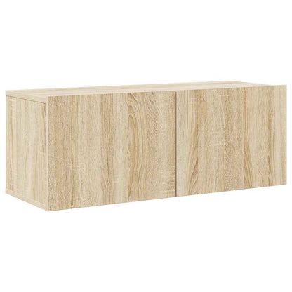 vidaXL 8 Piece TV Cabinet Set Sonoma Oak Engineered Wood