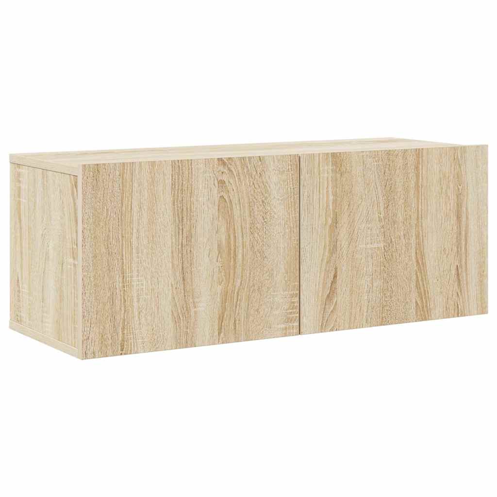 vidaXL 8 Piece TV Cabinet Set Sonoma Oak Engineered Wood