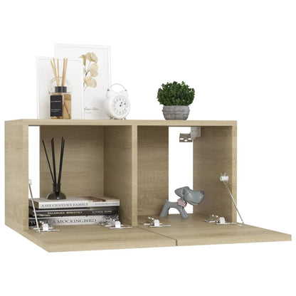 vidaXL 6 Piece TV Cabinet Set Sonoma Oak Engineered Wood