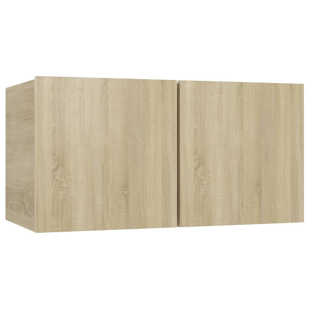 vidaXL 7 Piece TV Cabinet Set Sonoma Oak Engineered Wood
