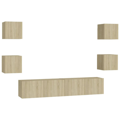 vidaXL TV Cabinet | Sonoma Oak | Engineered Wood | Sonoma Oak TV Cabinet
