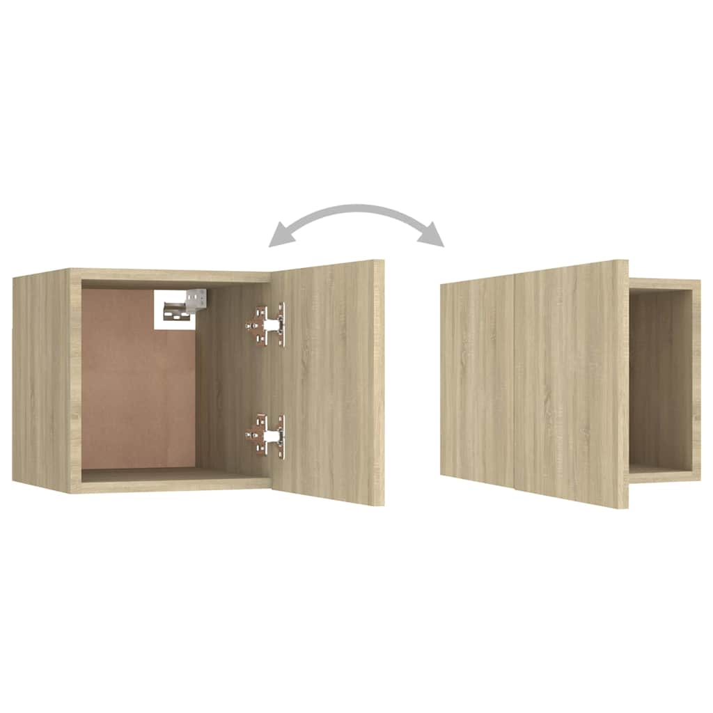 vidaXL 6 Piece TV Cabinet Set Sonoma Oak Engineered Wood