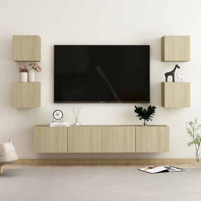 vidaXL TV Cabinet | Sonoma Oak | Engineered Wood | Sonoma Oak TV Cabinet