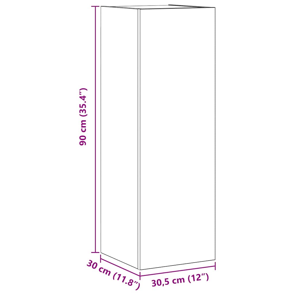 vidaXL TV Cabinet | Set of 10 | Sonoma oak | Engineered wood | Medium