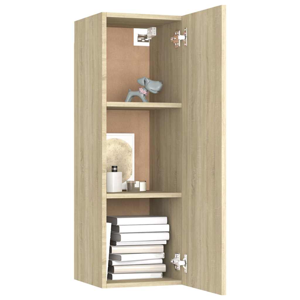 vidaXL 8 Piece TV Cabinet Set Sonoma Oak Engineered Wood