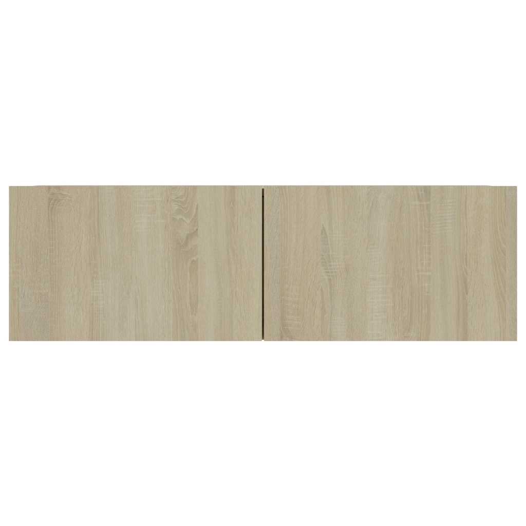 vidaXL 8 Piece TV Cabinet Set Sonoma Oak Engineered Wood