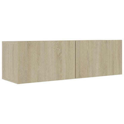 vidaXL 8 Piece TV Cabinet Set Sonoma Oak Engineered Wood