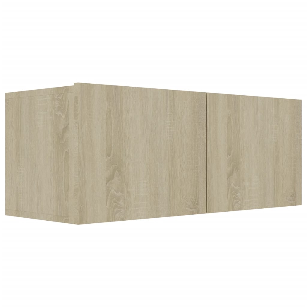 vidaXL 4 Piece TV Cabinet Set Sonoma Oak Engineered Wood