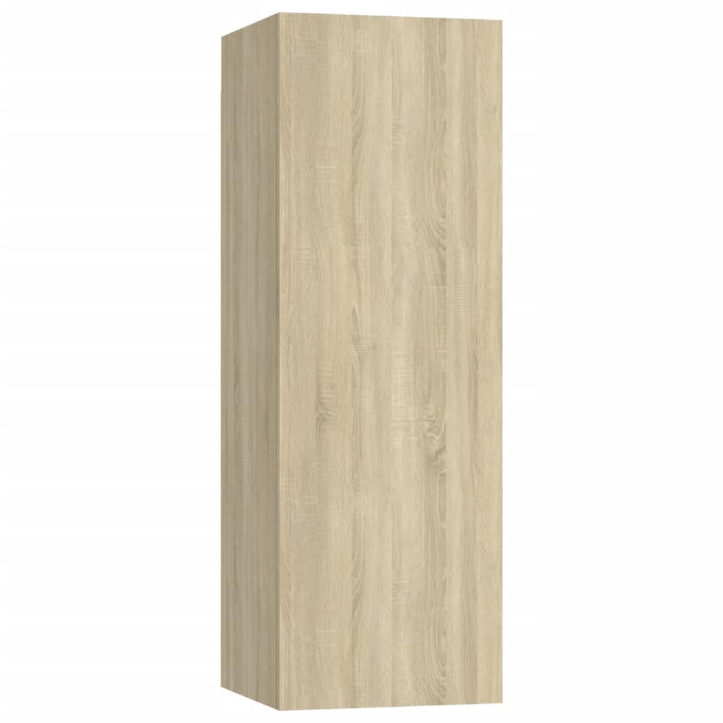 vidaXL 4 Piece TV Cabinet Set Sonoma Oak Engineered Wood