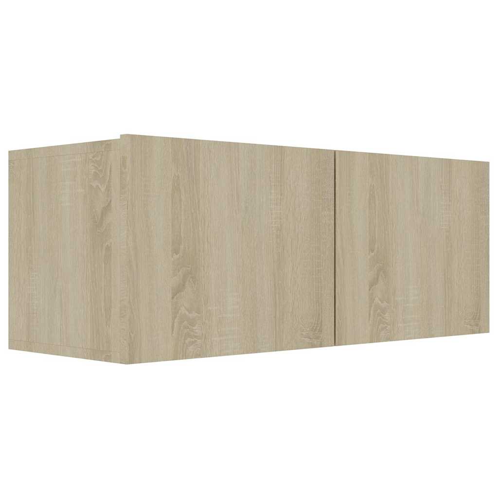 vidaXL TV Cabinet Set | Set of 4 | Sonoma oak | Engineered wood | Medium