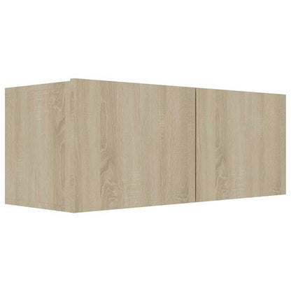 vidaXL TV Cabinet Set | Set of 4 | Sonoma oak | Engineered wood | Medium