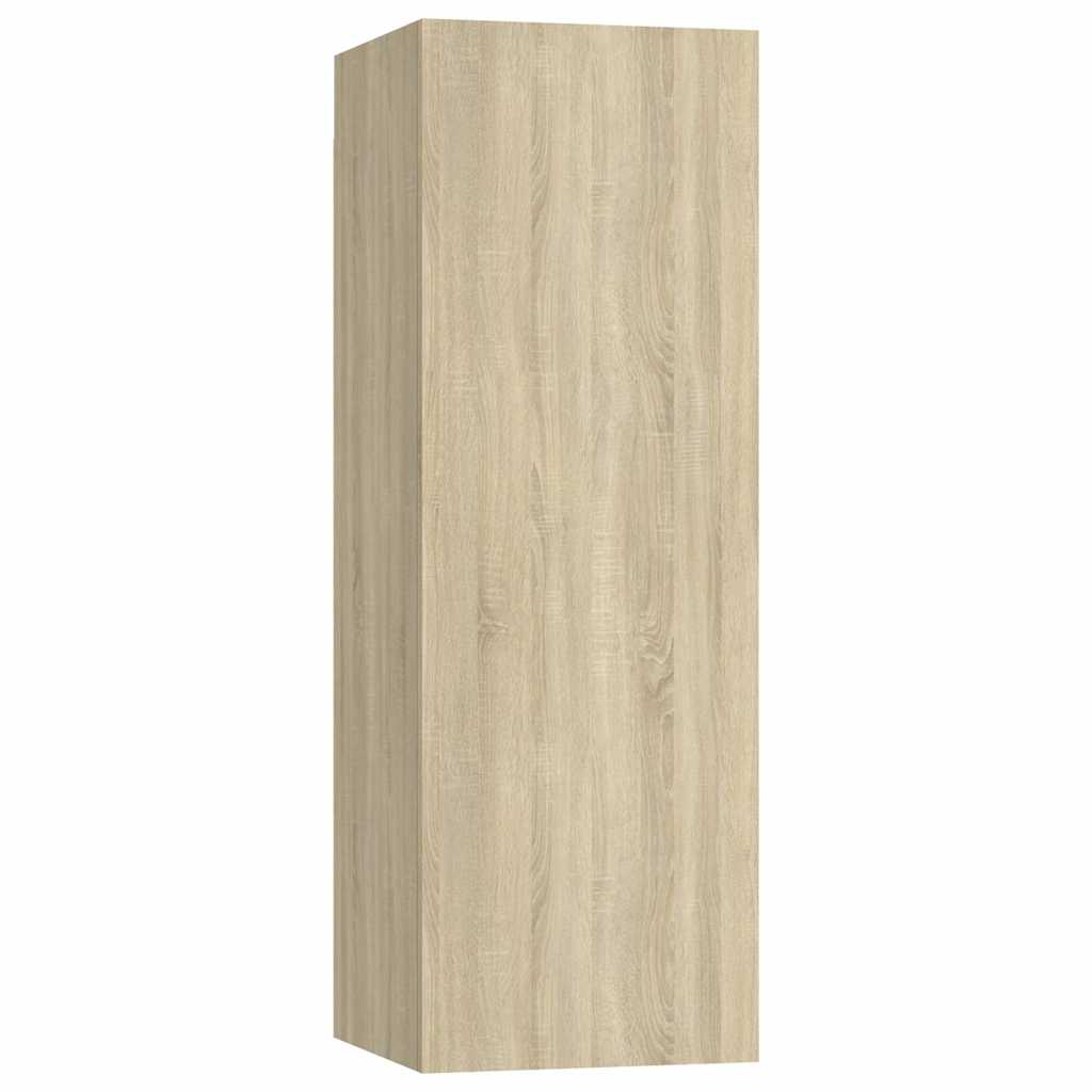 vidaXL TV Cabinet Set | Set of 4 | Sonoma oak | Engineered wood | Medium
