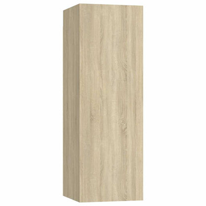 vidaXL TV Cabinet Set | Set of 4 | Sonoma oak | Engineered wood | Medium