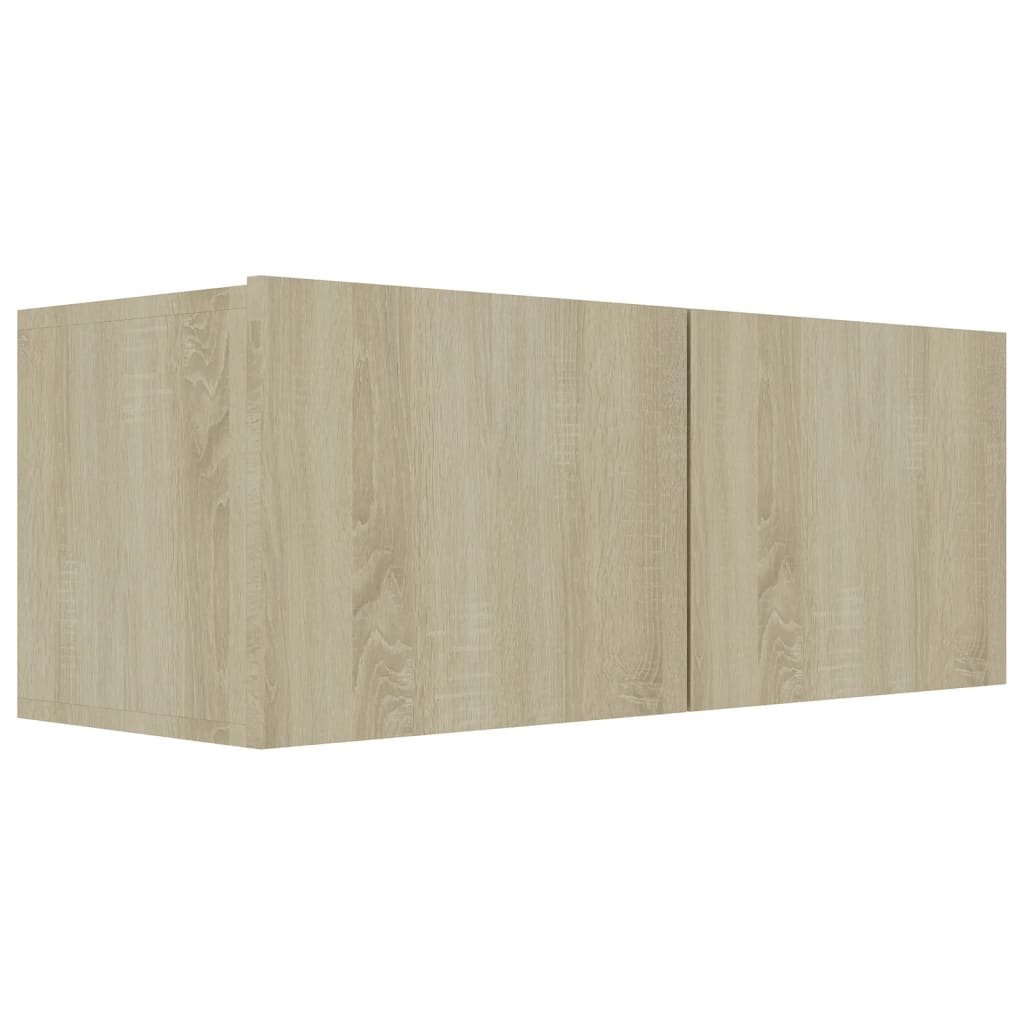 vidaXL 4 Piece TV Cabinet Set Sonoma Oak Engineered Wood