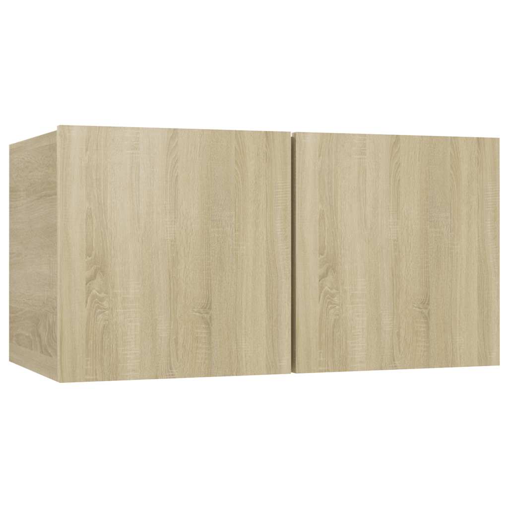 vidaXL 8 Piece TV Cabinet Set Sonoma Oak Engineered Wood