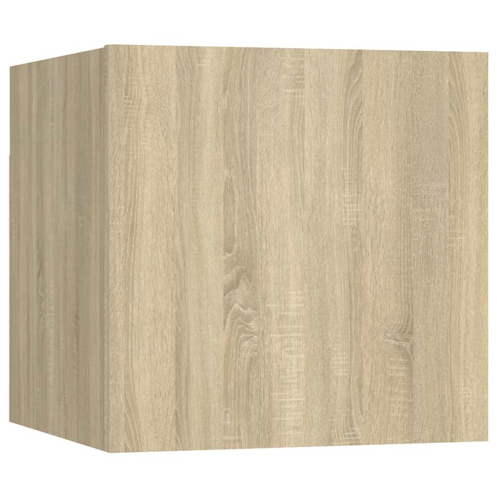 vidaXL 8 Piece TV Cabinet Set Sonoma Oak Engineered Wood