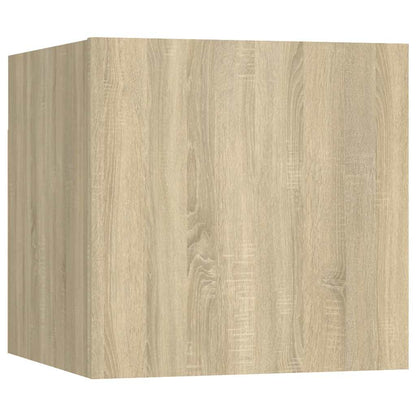 vidaXL 8 Piece TV Cabinet Set Sonoma Oak Engineered Wood