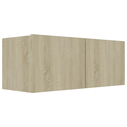 3079016 vidaXL 3 Piece TV Cabinet Set Sonoma Oak Engineered Wood (801475x3)