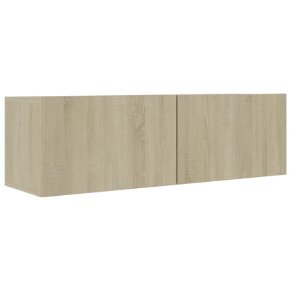 vidaXL 7 Piece TV Cabinet Set Sonoma Oak Engineered Wood