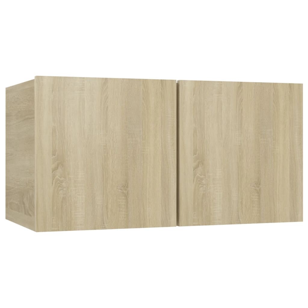 vidaXL 8 Piece TV Cabinet Set Sonoma Oak Engineered Wood