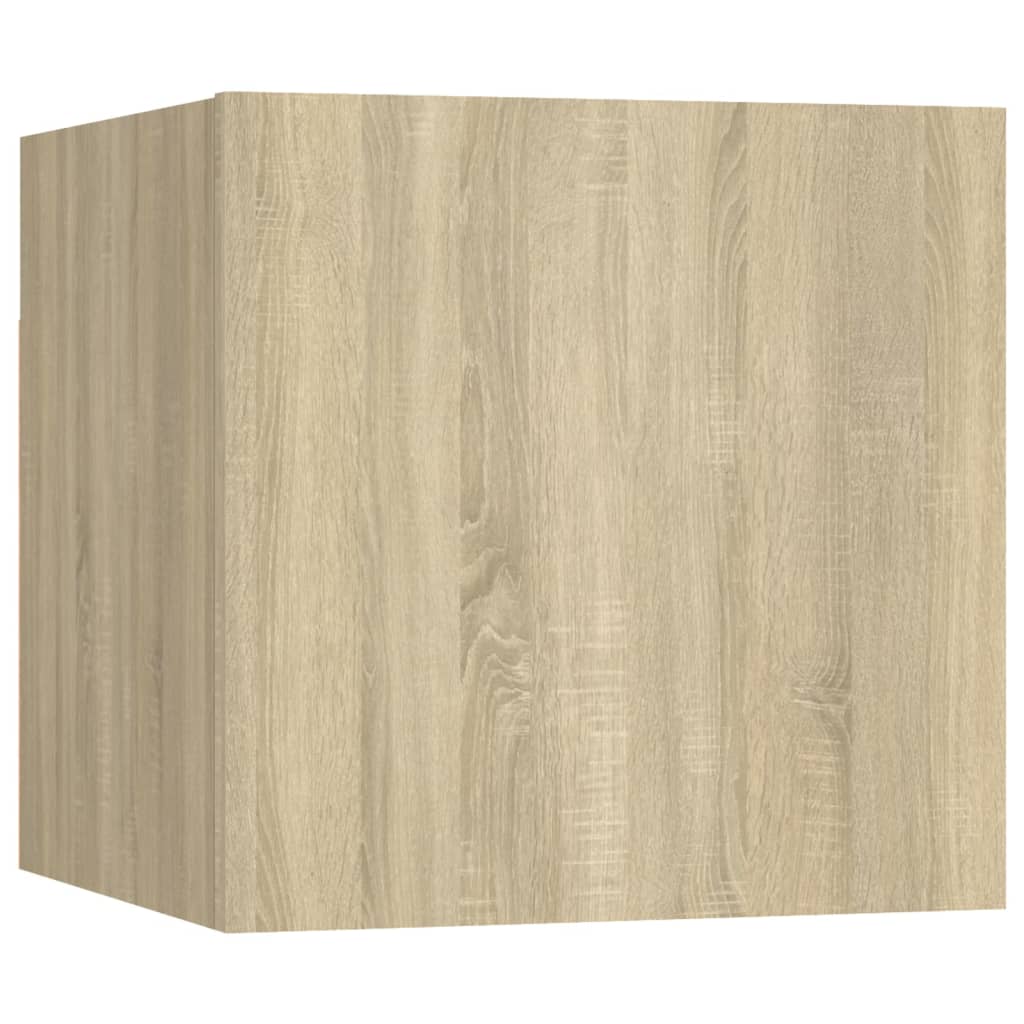 vidaXL 8 Piece TV Cabinet Set Sonoma Oak Engineered Wood