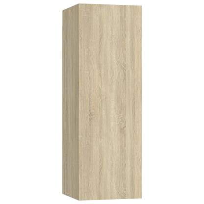 vidaXL 7 Piece TV Cabinet Set Sonoma Oak Engineered Wood