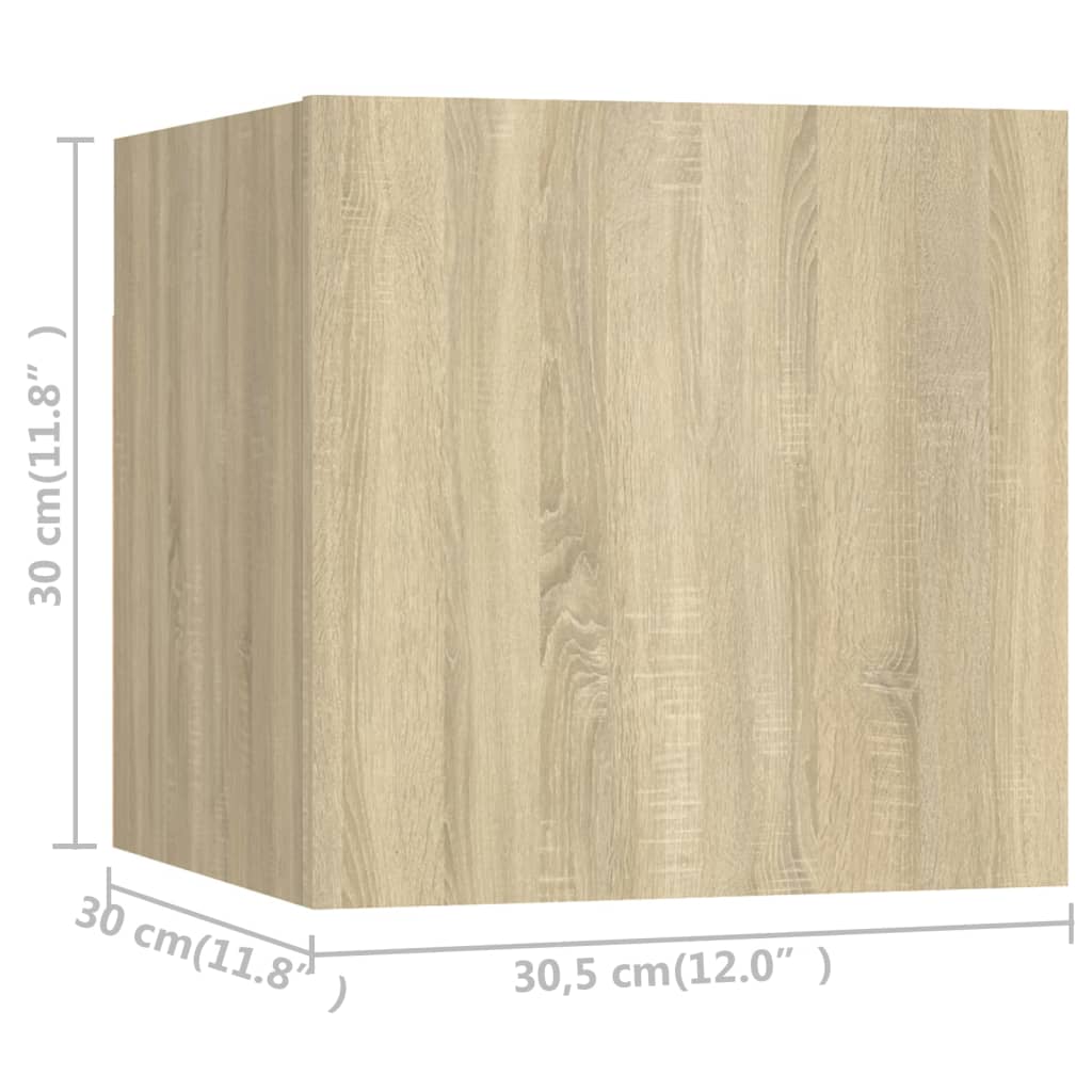 vidaXL 5 Piece TV Cabinet Set Sonoma Oak Engineered Wood