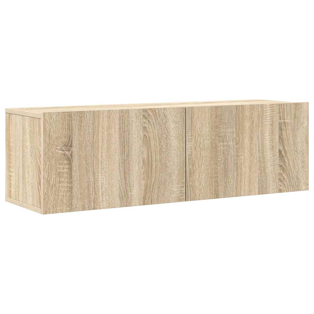 vidaXL 8 Piece TV Cabinet Set Sonoma Oak Engineered Wood
