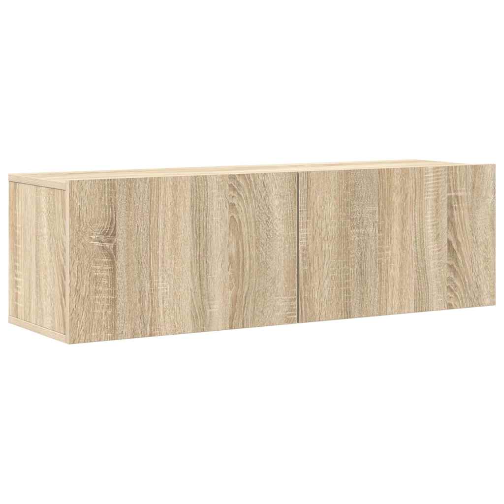 vidaXL 8 Piece TV Cabinet Set Sonoma Oak Engineered Wood