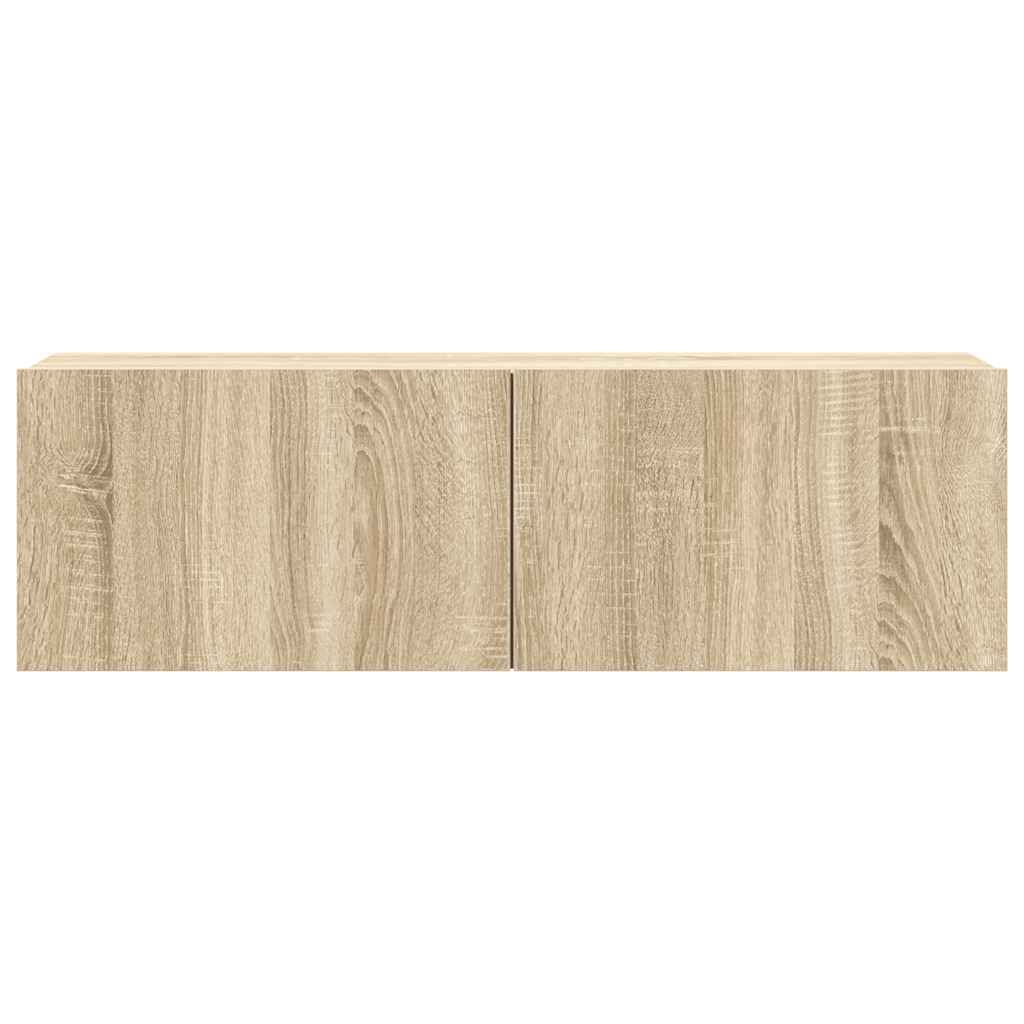 vidaXL 8 Piece TV Cabinet Set Sonoma Oak Engineered Wood